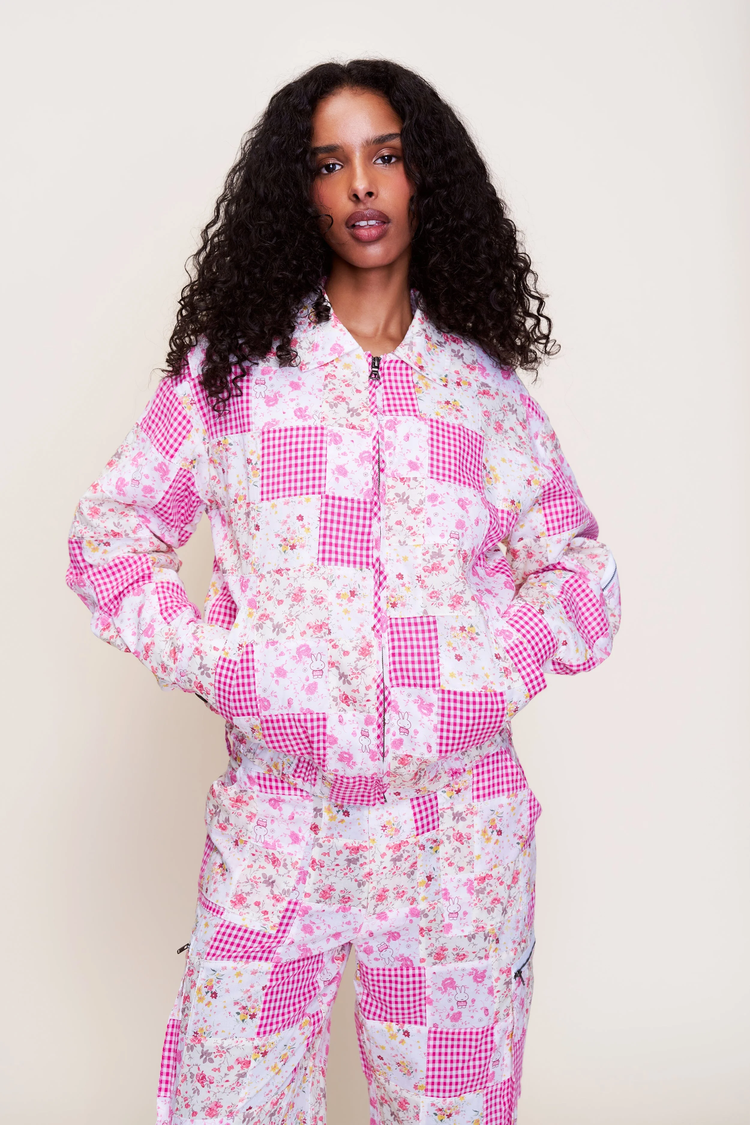 ADRIAN PATCHWORK BOMBER - 1