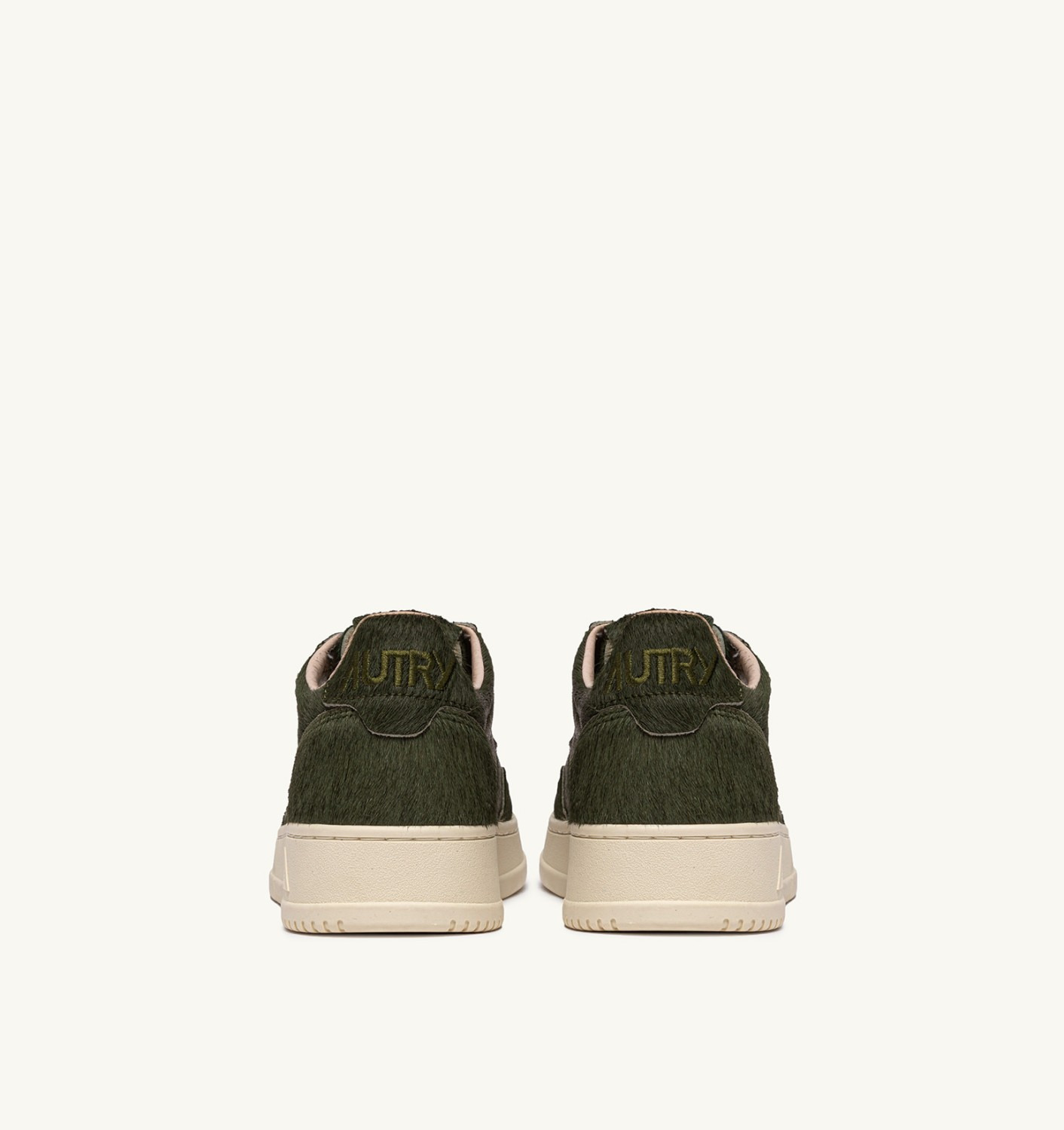 MEDALIST LOW SNEAKERS IN MILITARY GREEN PONY HAIR EFFECT - 3
