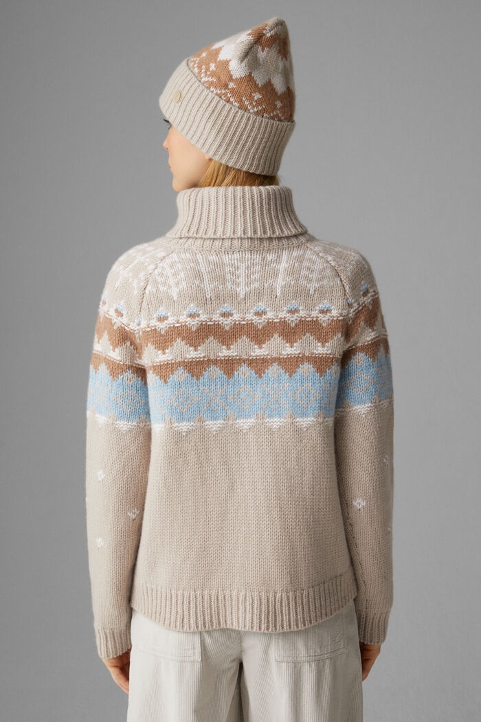 Samia Cashmere pullover in Beige - 3