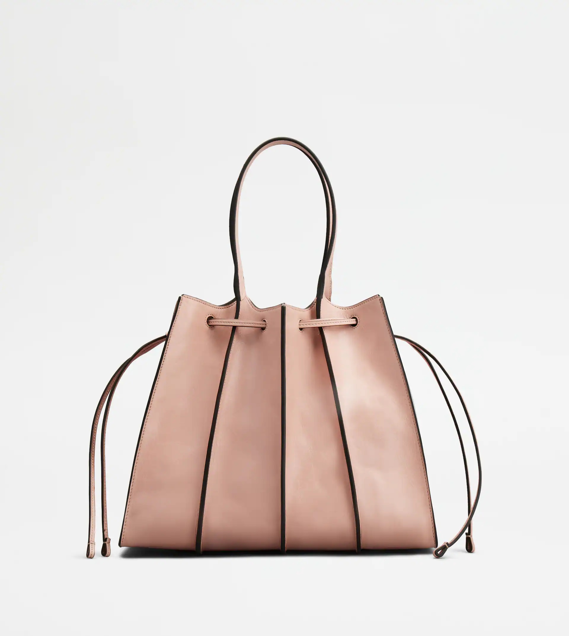 BUCKET BAG IN LEATHER SMALL - PINK - 1