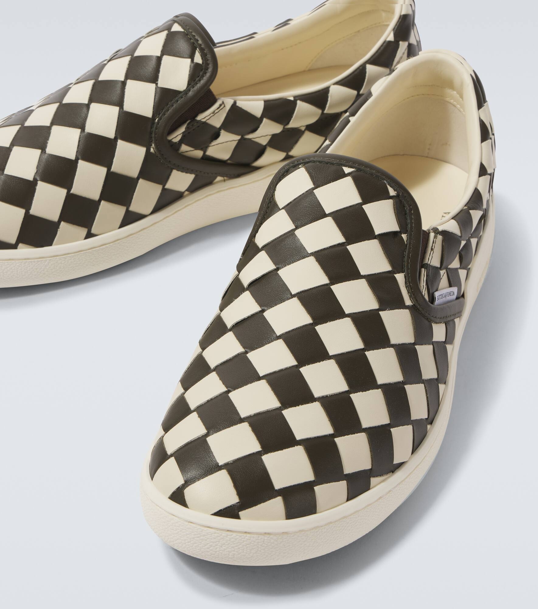 Sawyer Intrecciato leather slip-on sneakers - 3