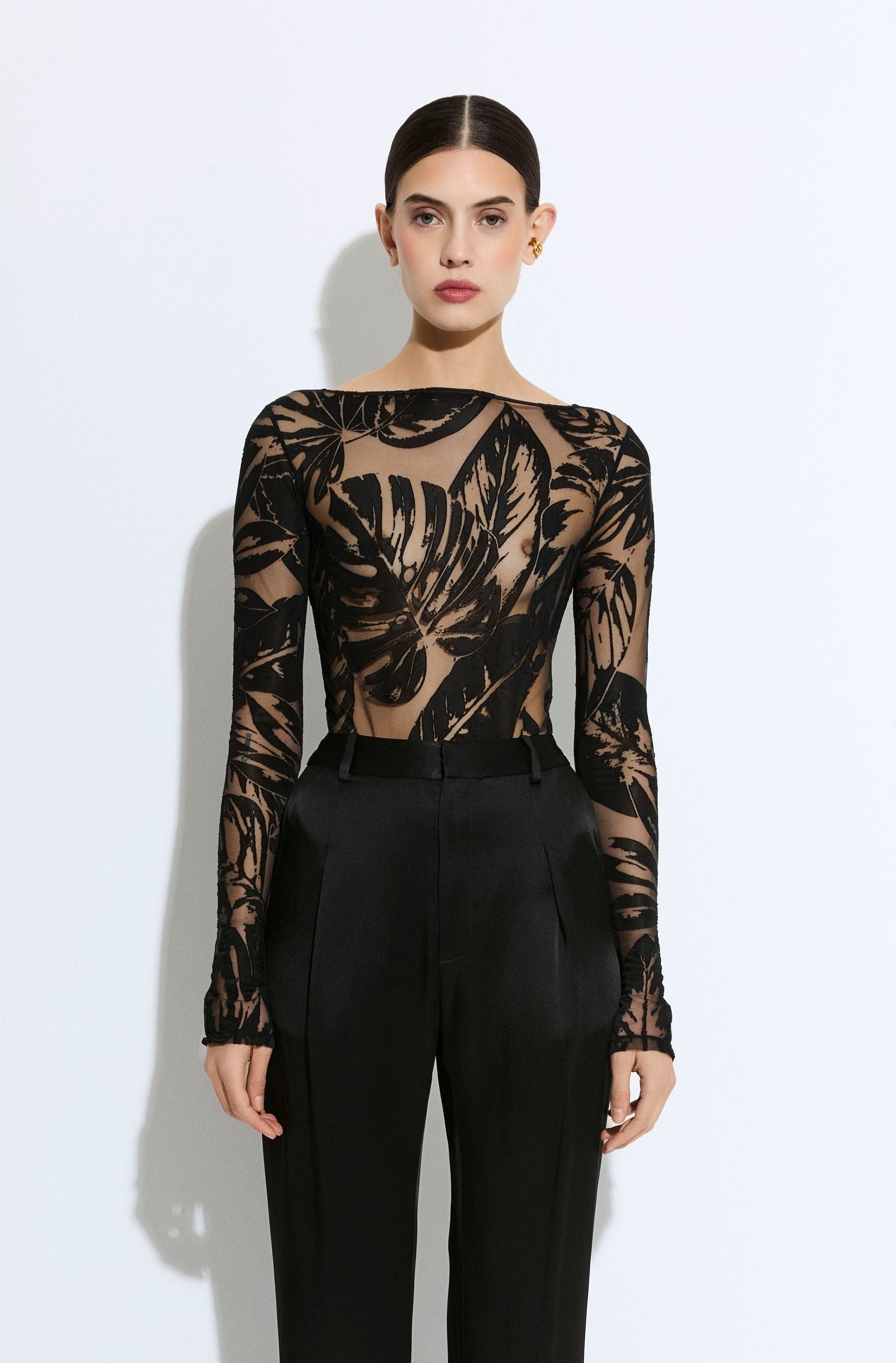 Burnout Jersey Boatneck Bodysuit - 2
