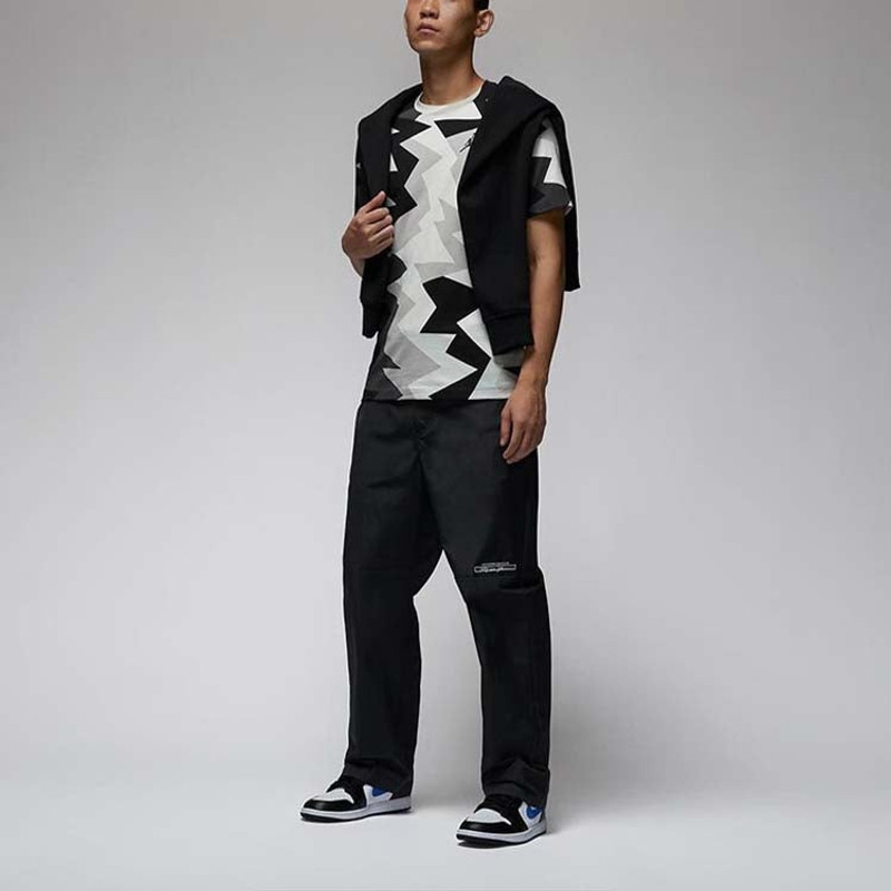 Jordan Air Jordan Jumpman All Over Print T-Shirt 'Black Grey' FB7356-010 outlook