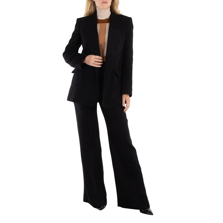 Chloe Ladies Black Single-Breasted Open-Front Blazer - 6