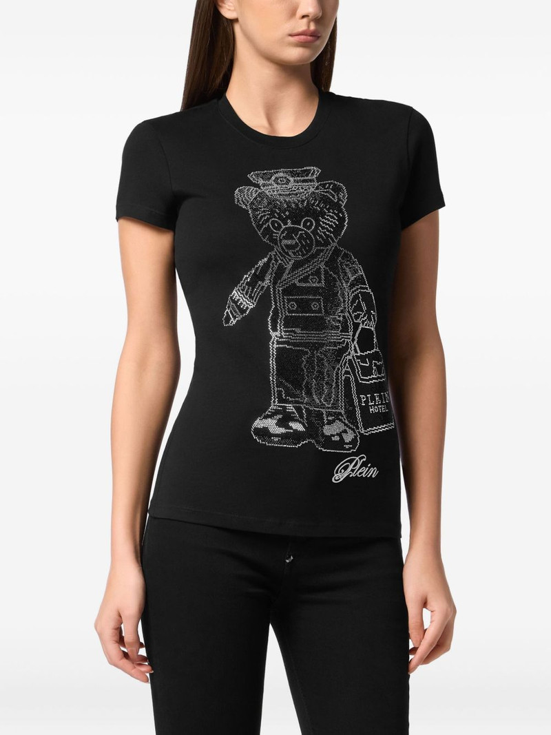 PHILIPP PLEIN crystal-embellished T-shirt outlook