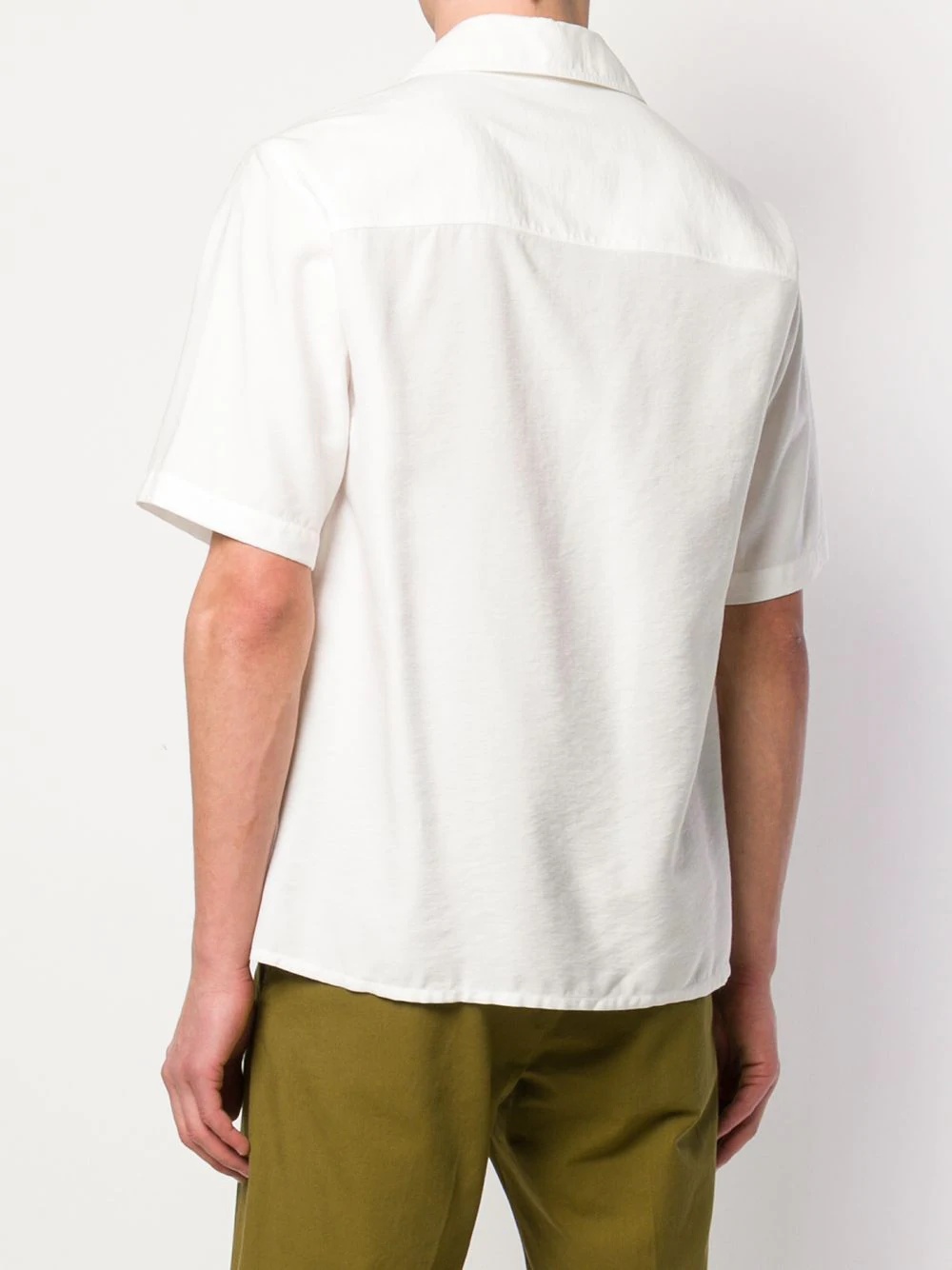 camp-collar short-sleeve shirt - 4