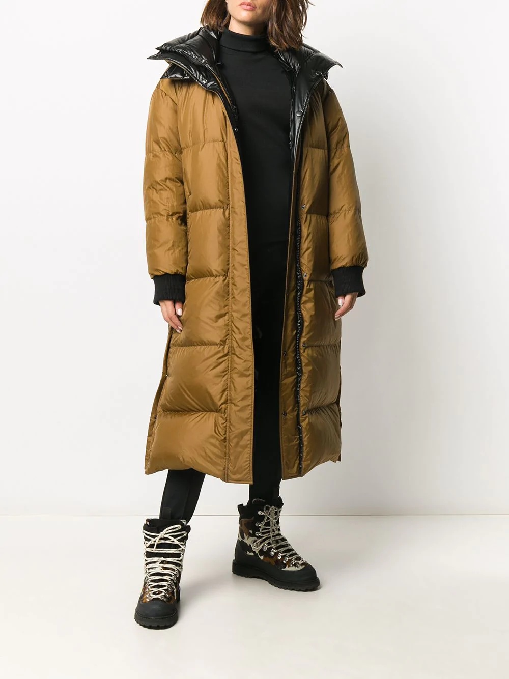 longline puffer coat - 6