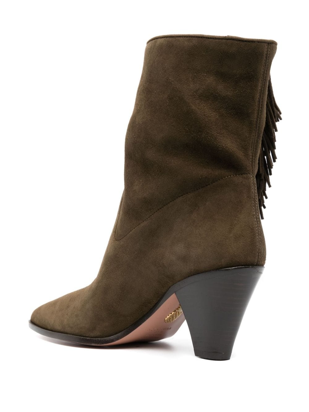 fringed suede boots - 3