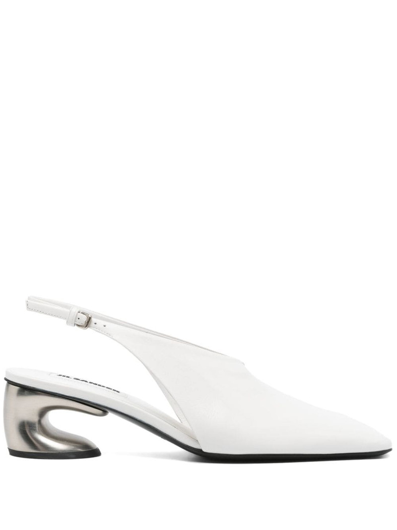 50mm leather slingback pumps 1