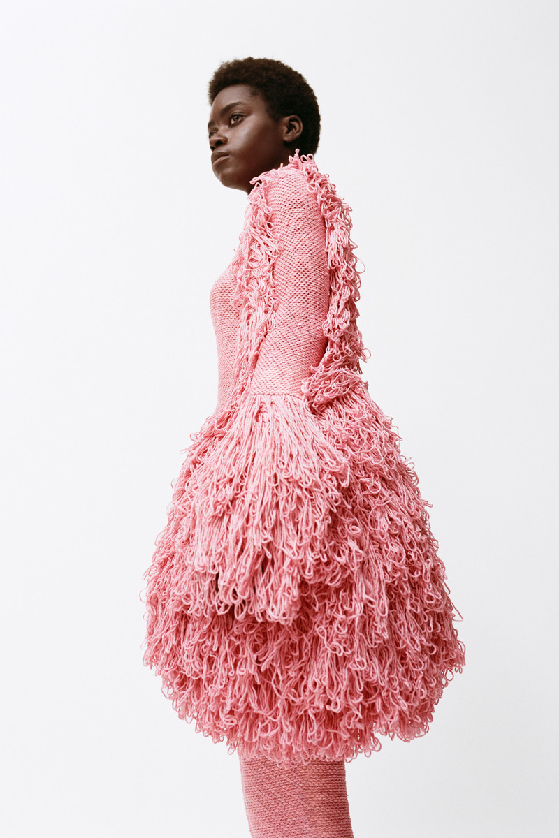 GABRIELA HEARST Karpo Flare Cropped Knit Pant in Rosa Cashmere Silk outlook