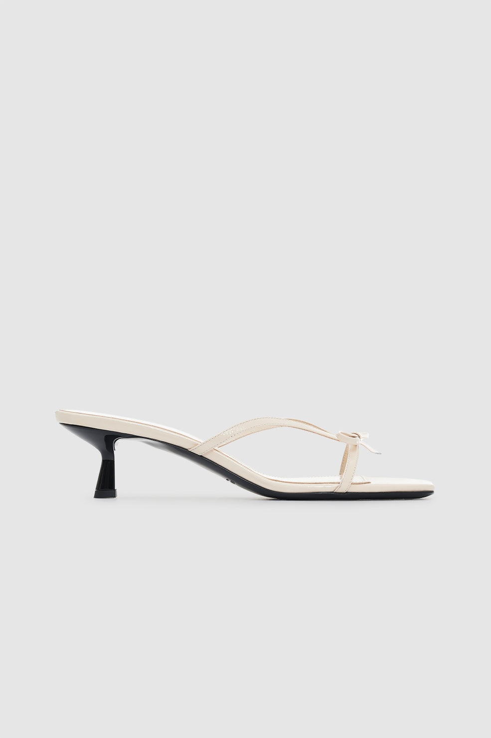 Jackie Heels - Bone Crinkled Patent - 1