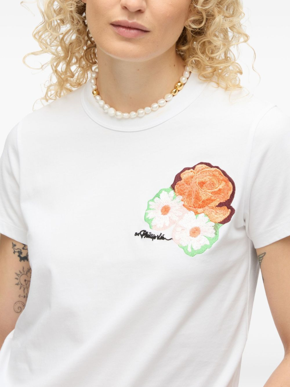 logo-embroidered T-Shirt - 7
