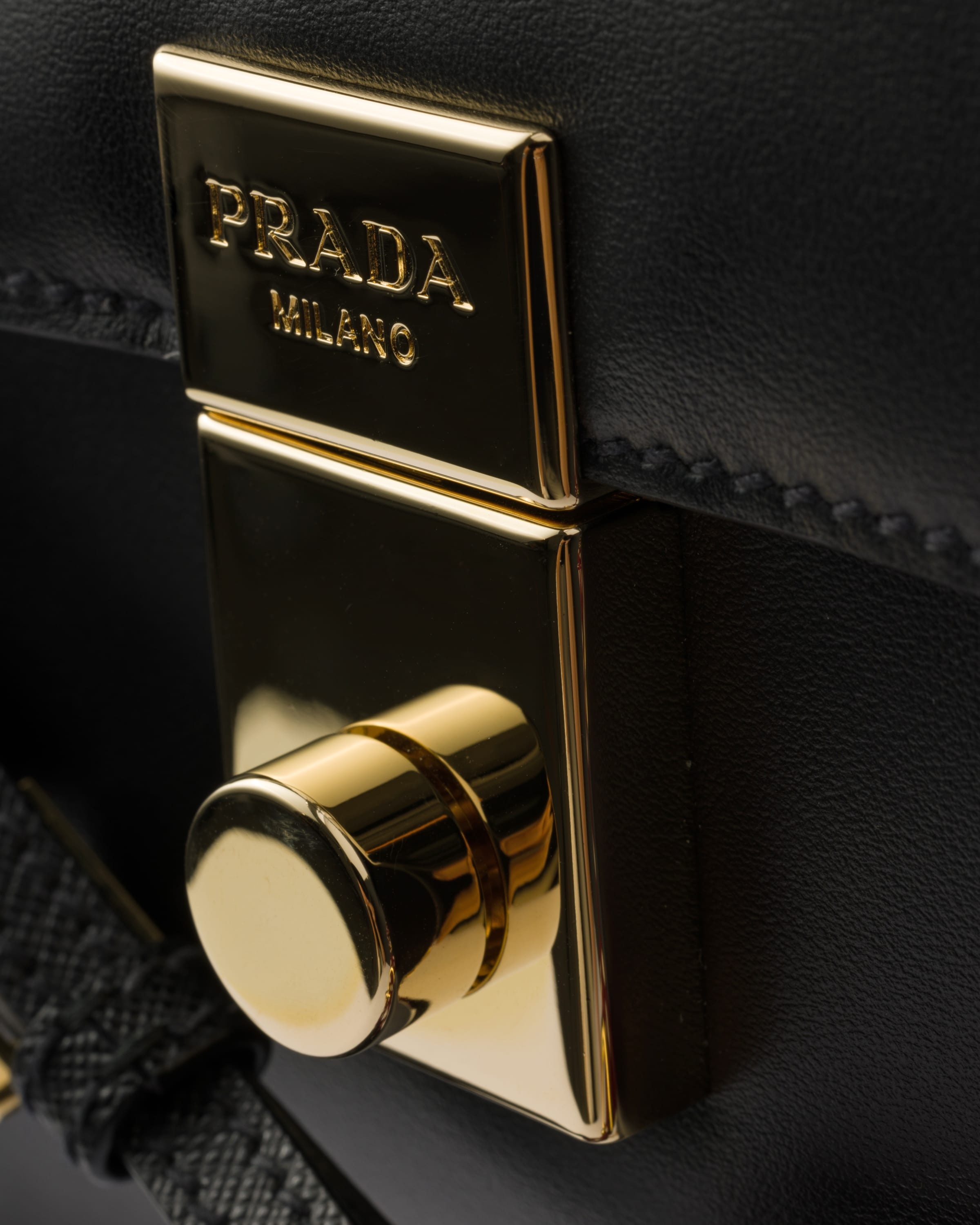 ショルダーバッグ・ポシェット Prada Soft Sound small leather shoulder bag with charms Black Prada Soft Sound Small Leather Shoulder Bag With