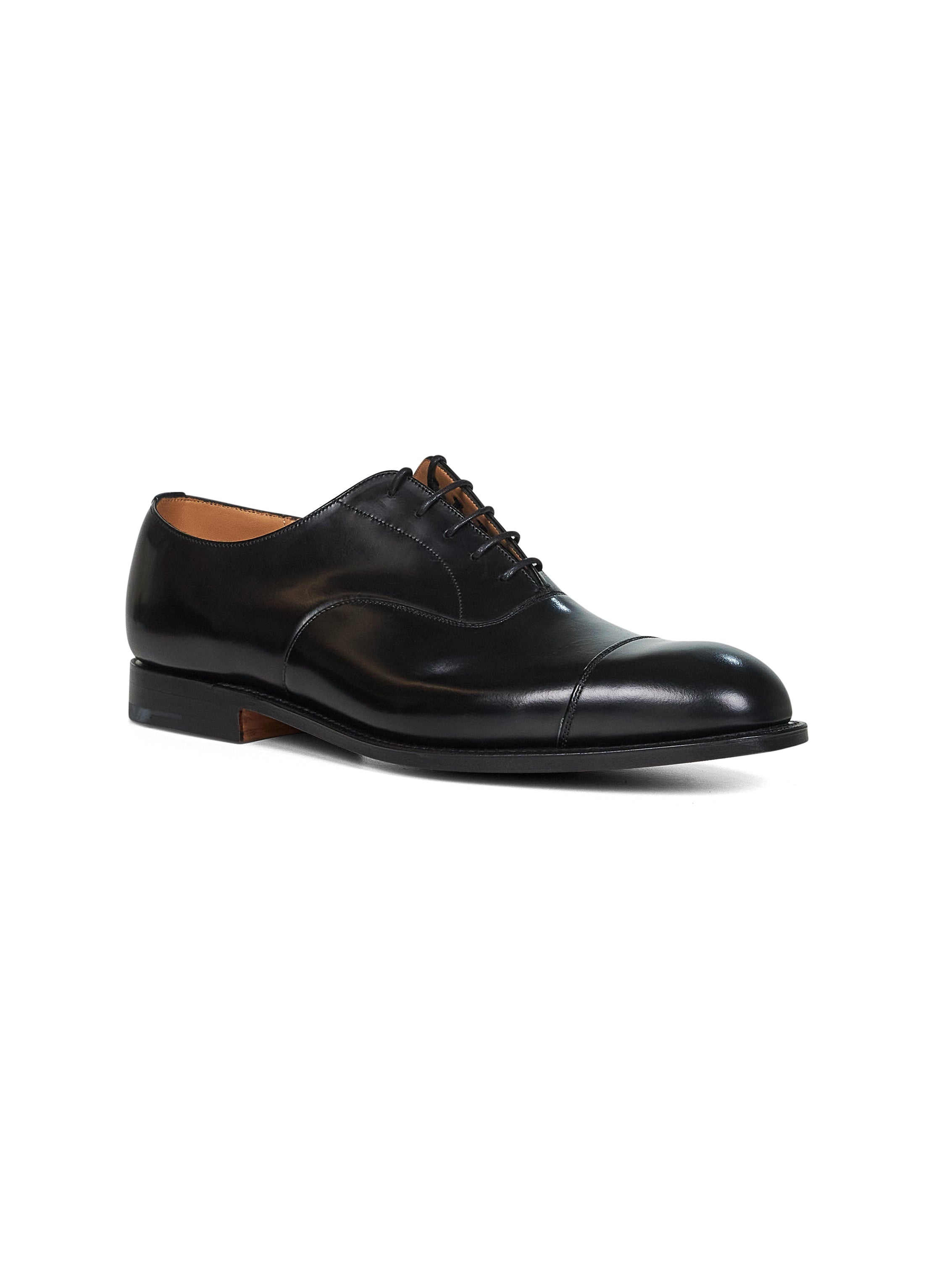 Black leather Consul classic lace-up oxford - 2