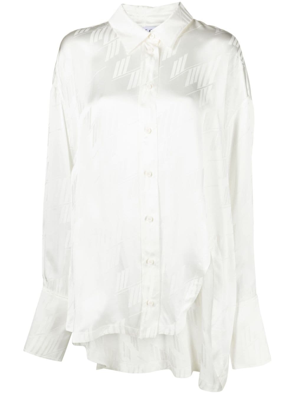 Diana asymmetric jacquard shirt - 1