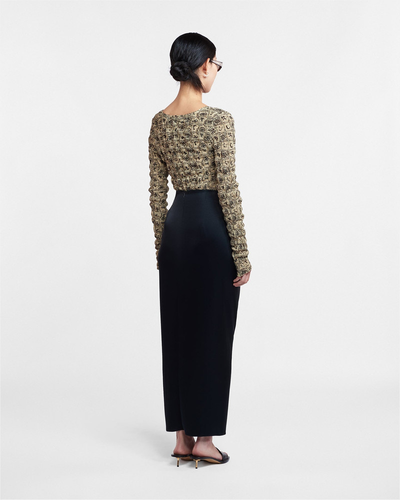 Slip Satin Wrap Skirt 3