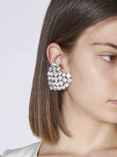 Alessandra Rich Heart crystals earrings outlook