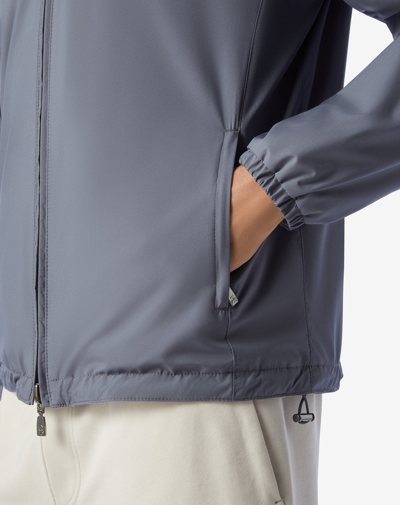 Sugar paper blue technical fabric reversible jacket - 5