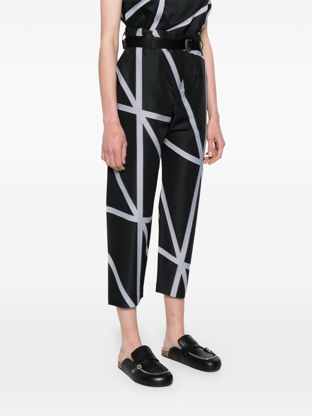 NO.5 jacquard trousers - 3