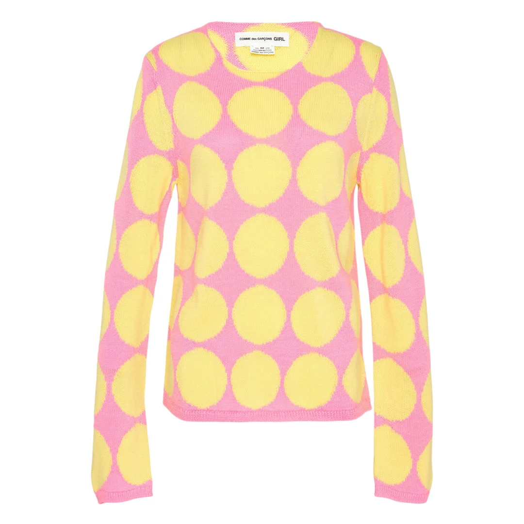 Oversized Dot Knit Top - 1