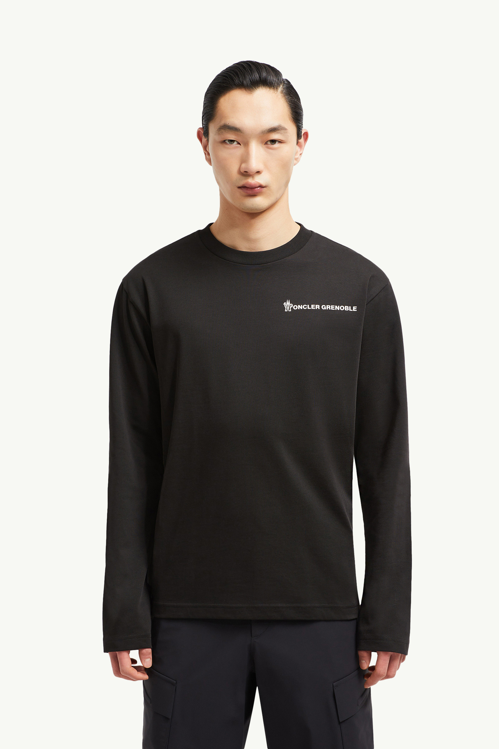 Logo Long Sleeve Cotton T-Shirt - 3