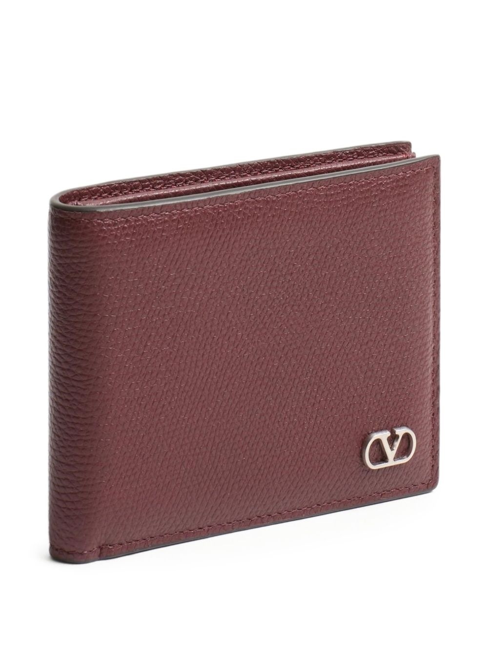 textured leather wallet - 3