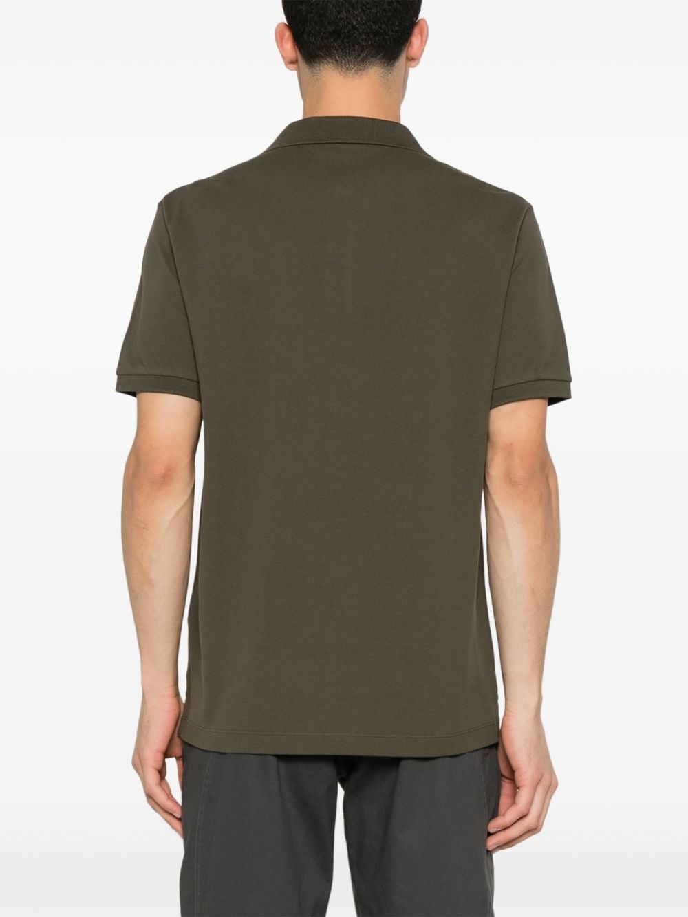 logo-patch polo shirt - 3
