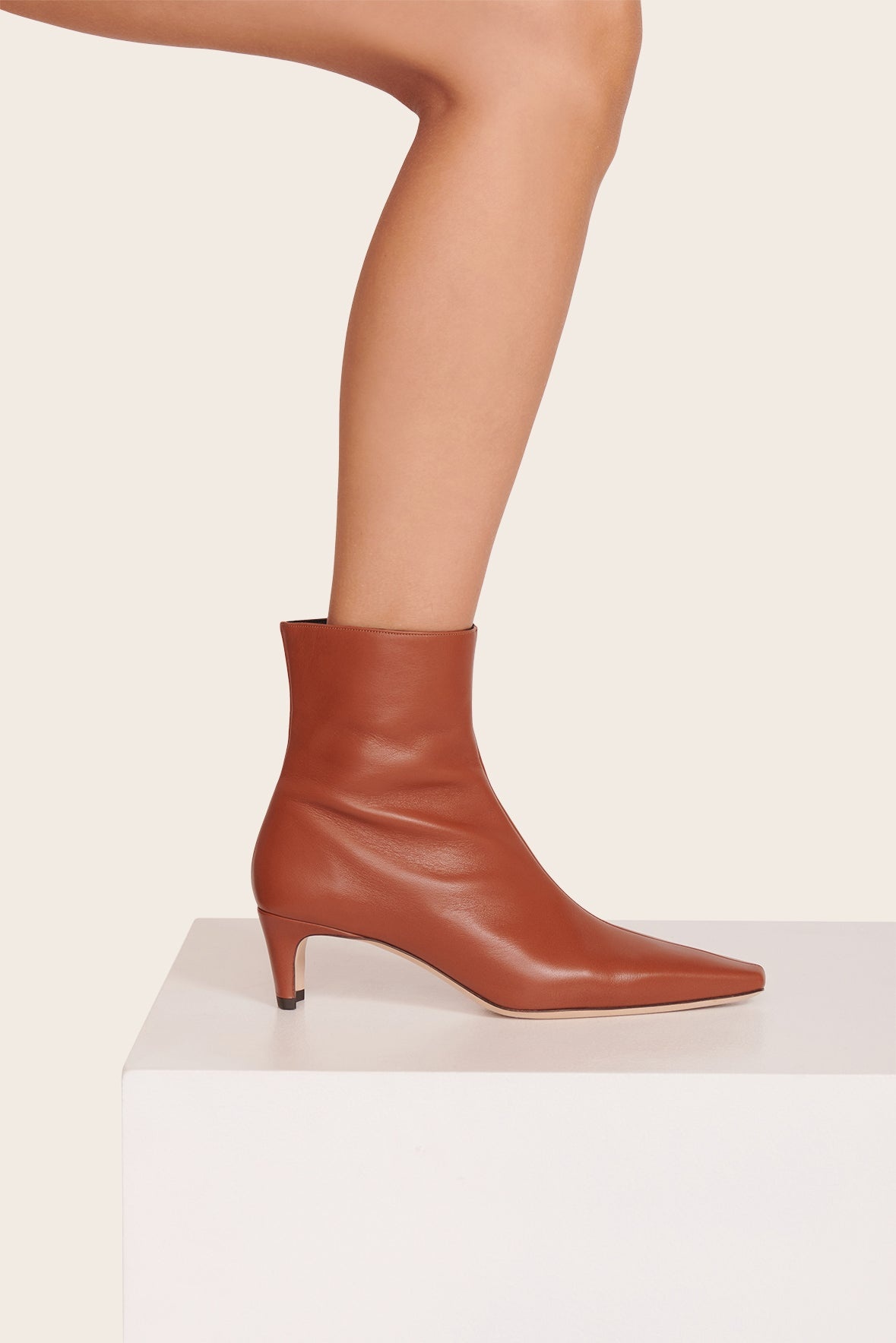 STAUD WALLY ANKLE BOOT TAN - 5