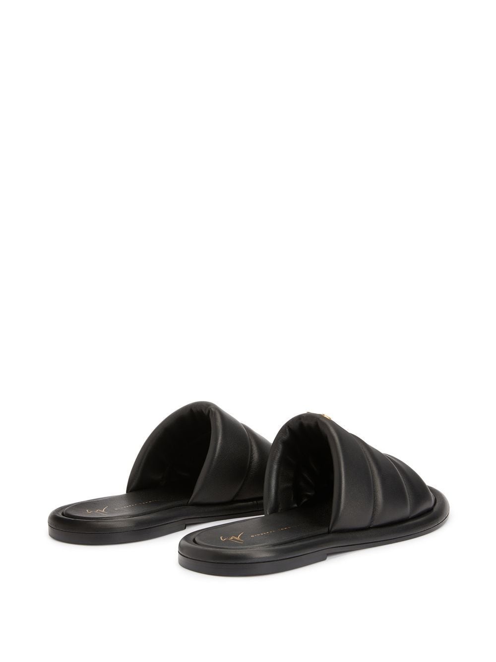 Harmande quilted leather slides - 3