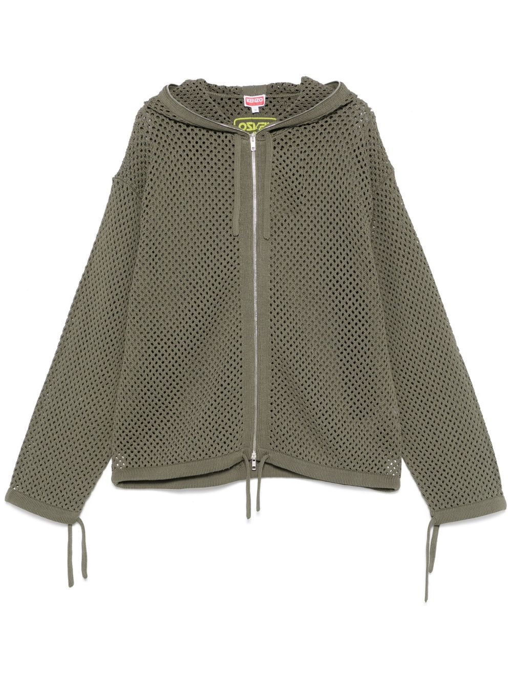 hooded mesh jacket - 1