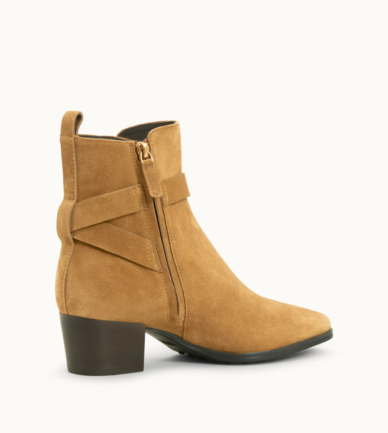 ANKLE BOOTS IN SUEDE - BEIGE 5