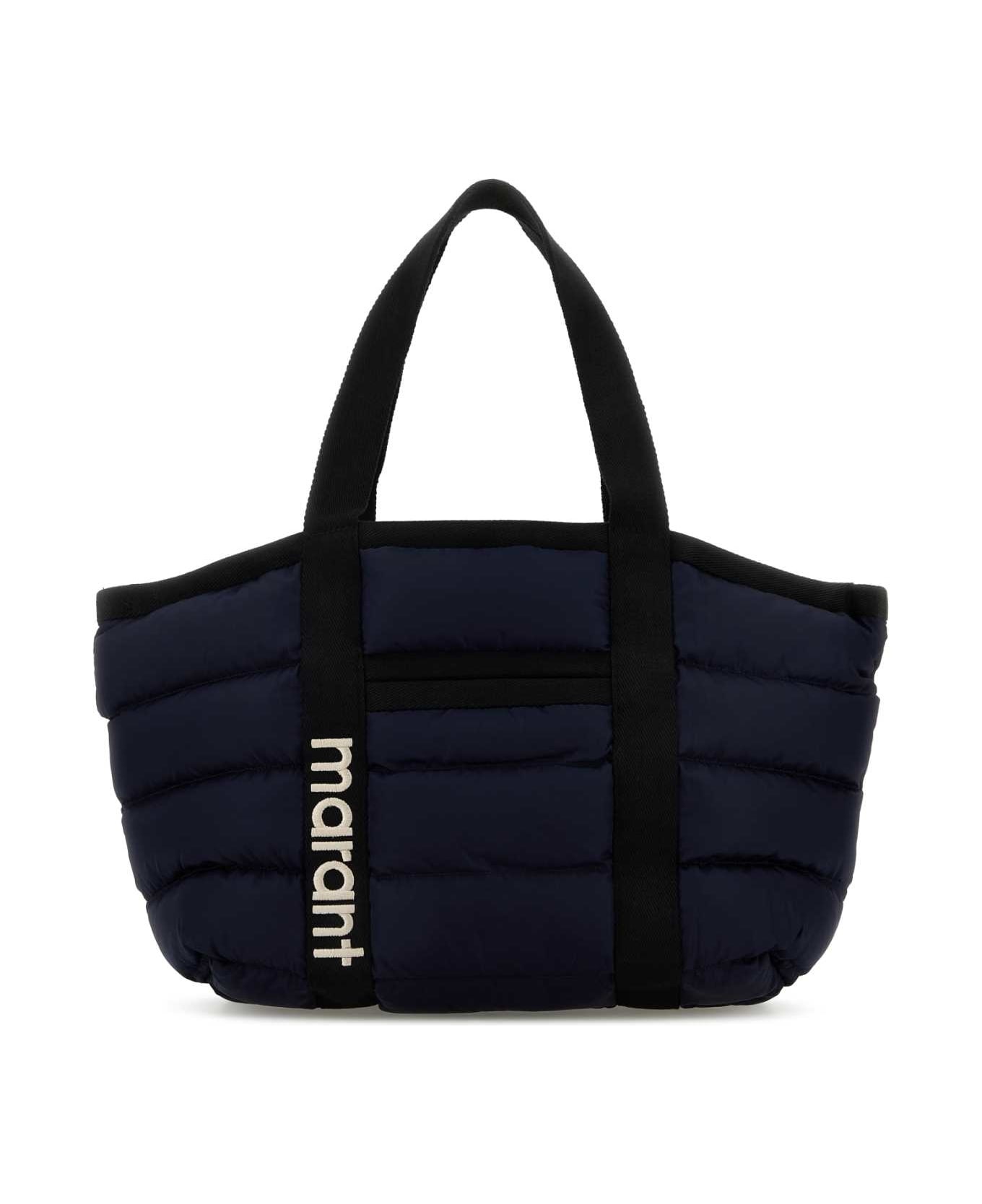 Navy Blue Fabric Darwen Shopping Bag - 1