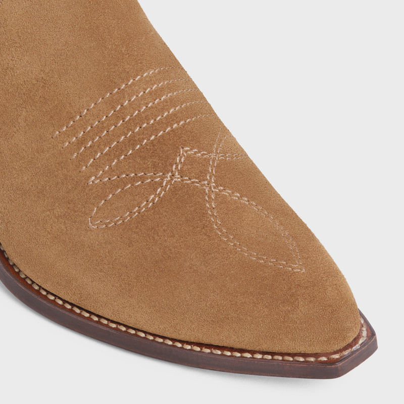 WESTERN BOOTS ZIPPED BOOT in Suede Calfskin 4