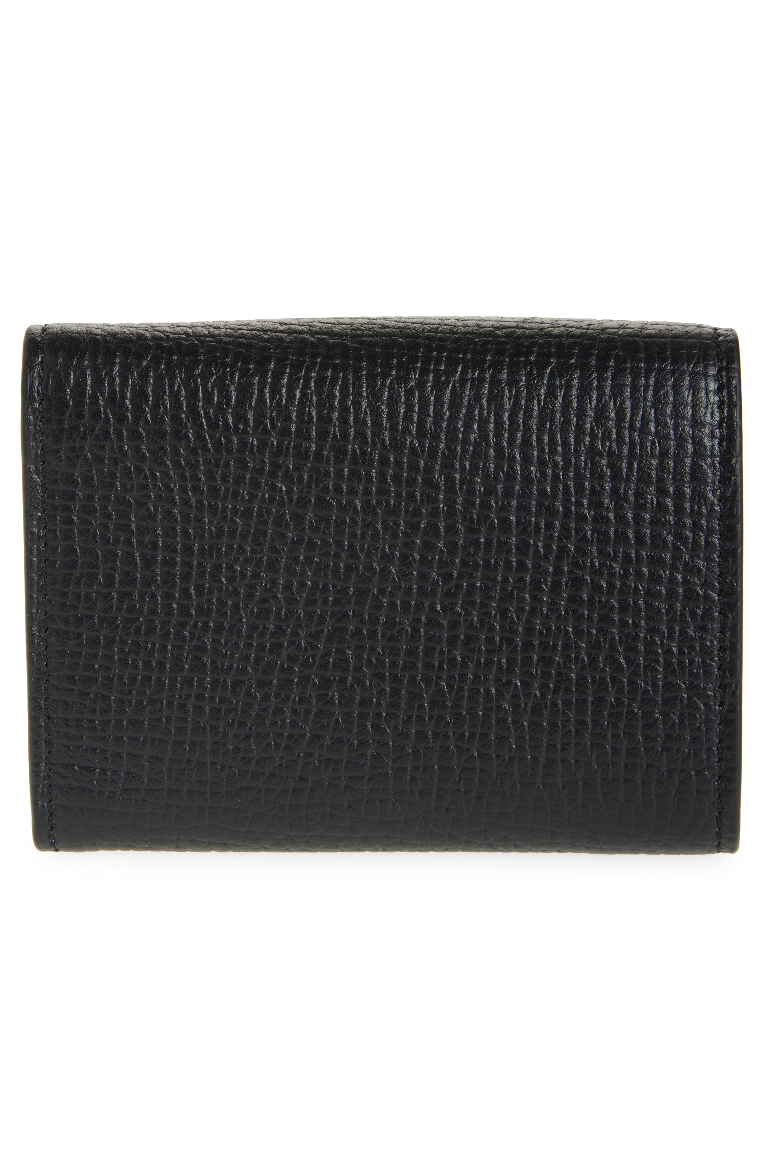 Versace Trifold Leather Wallet in Black-Versace Gold at Nordstrom - 4