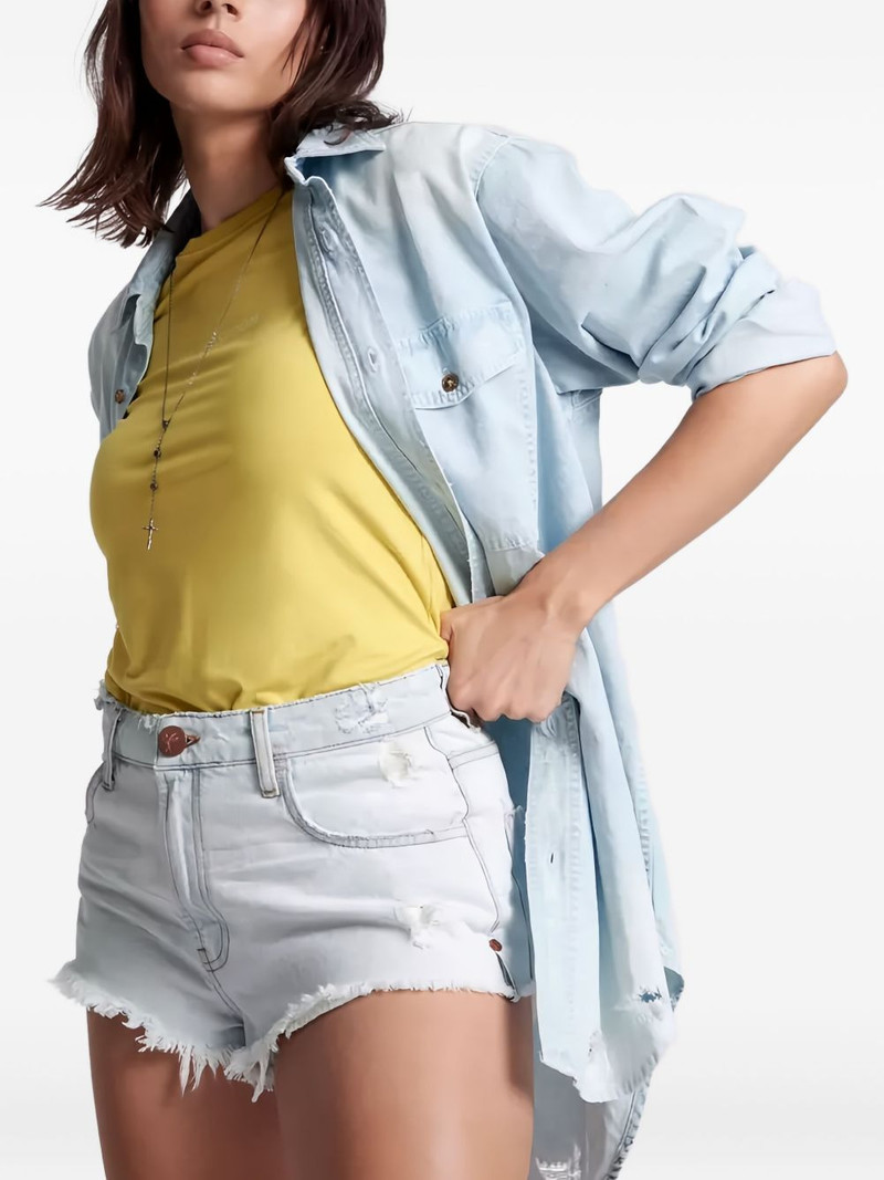 The One frayed denim shorts 3