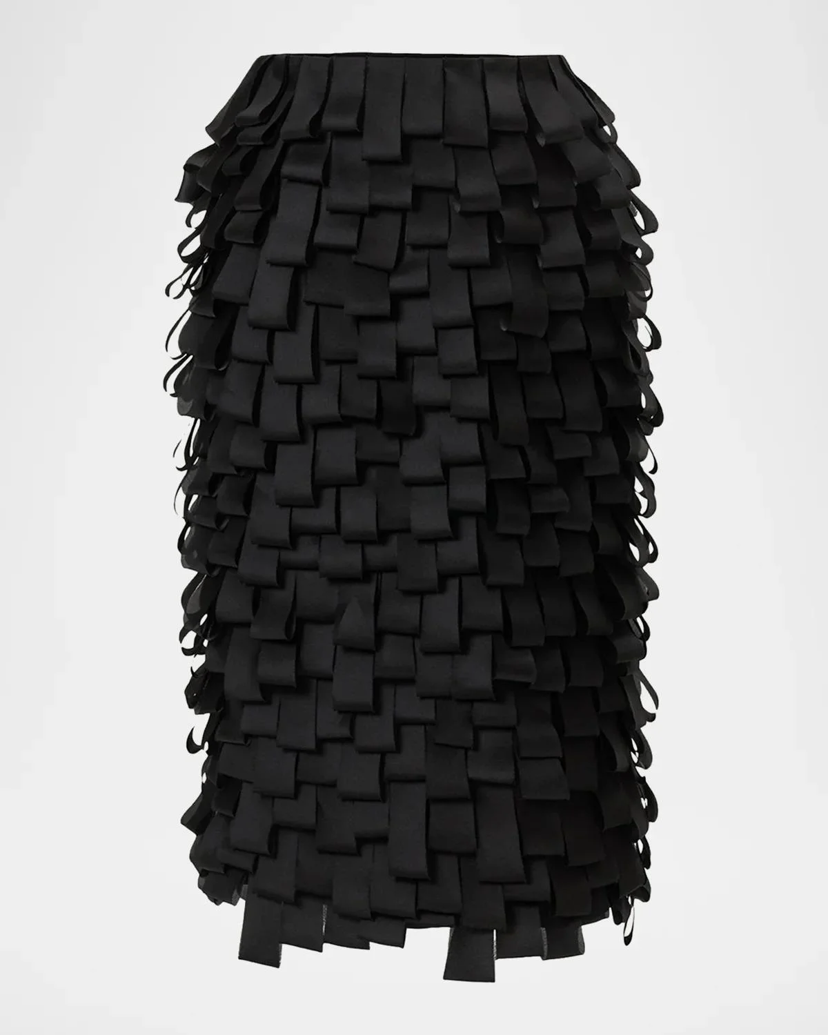Silk Layered Pencil Skirt - 1