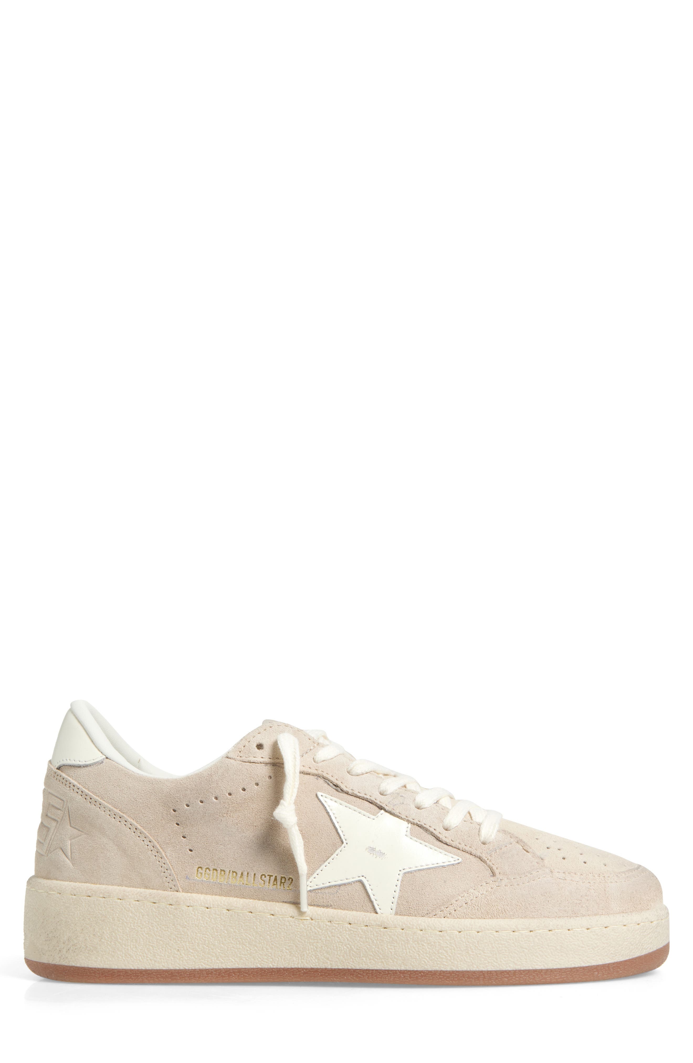 Golden Goose Ball Star 2 Low Top Sneaker in Light Beige/Milk at Nordstrom - 3