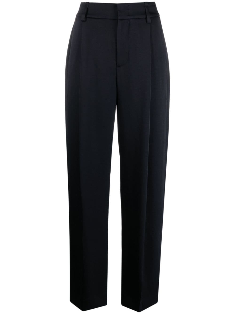 box-pleat high-waisted trousers - 1