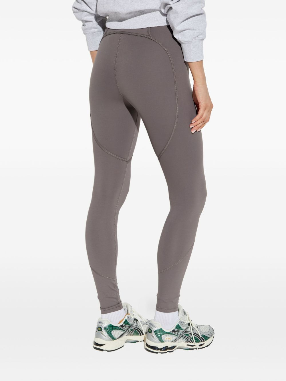 heart-shaped panel leggings - 4