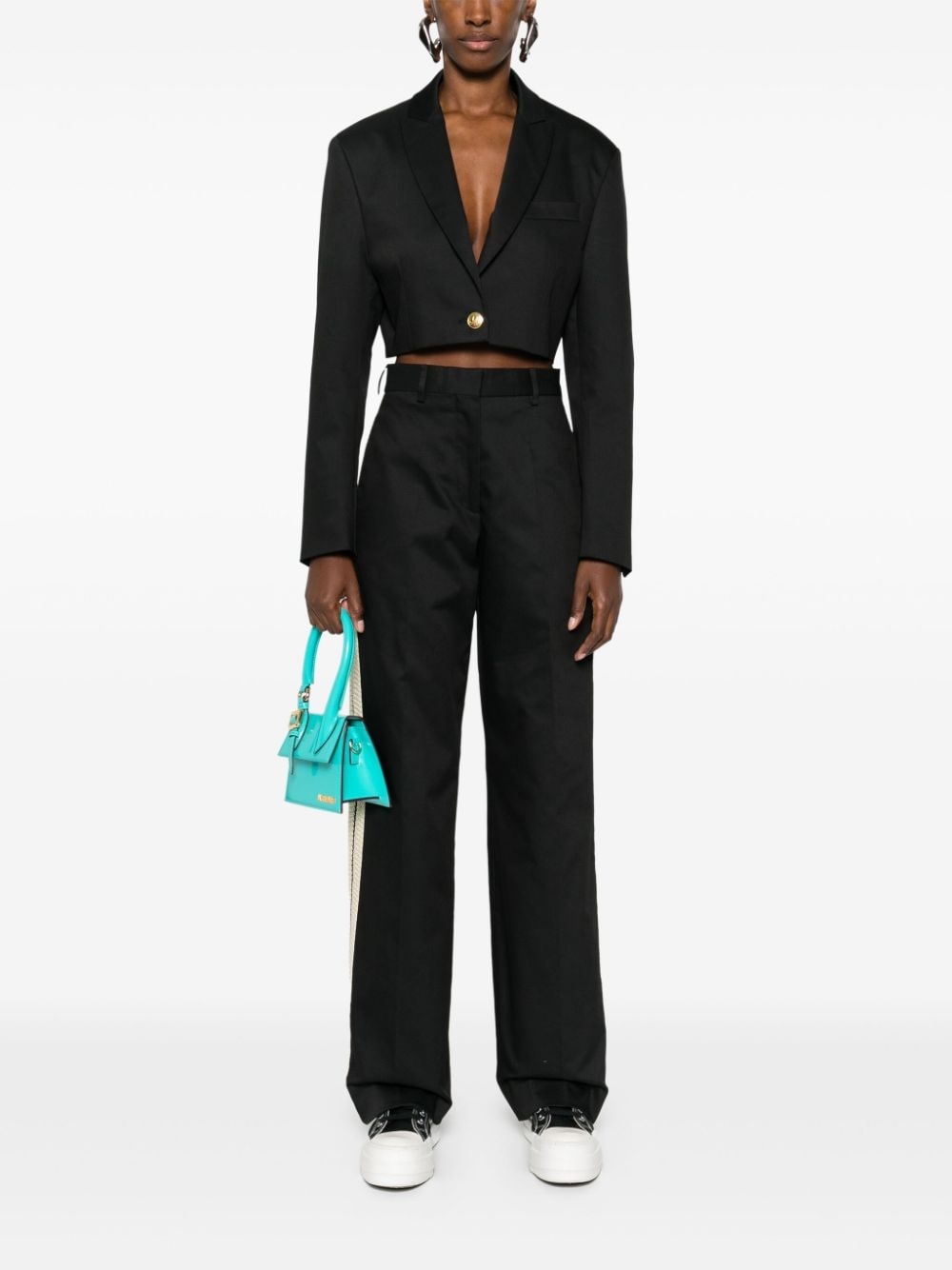 cropped blazer - 2