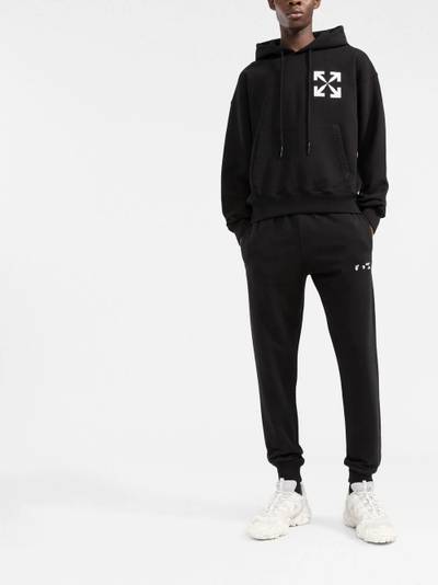 Off-White Arrows logo-print cotton hoodie outlook