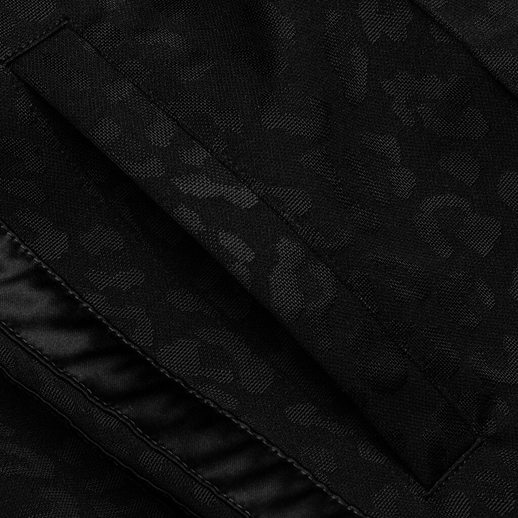 PALM ANGELS TUXEDO LEOPARD TRACK PANTS - BLACK/WHITE - 4