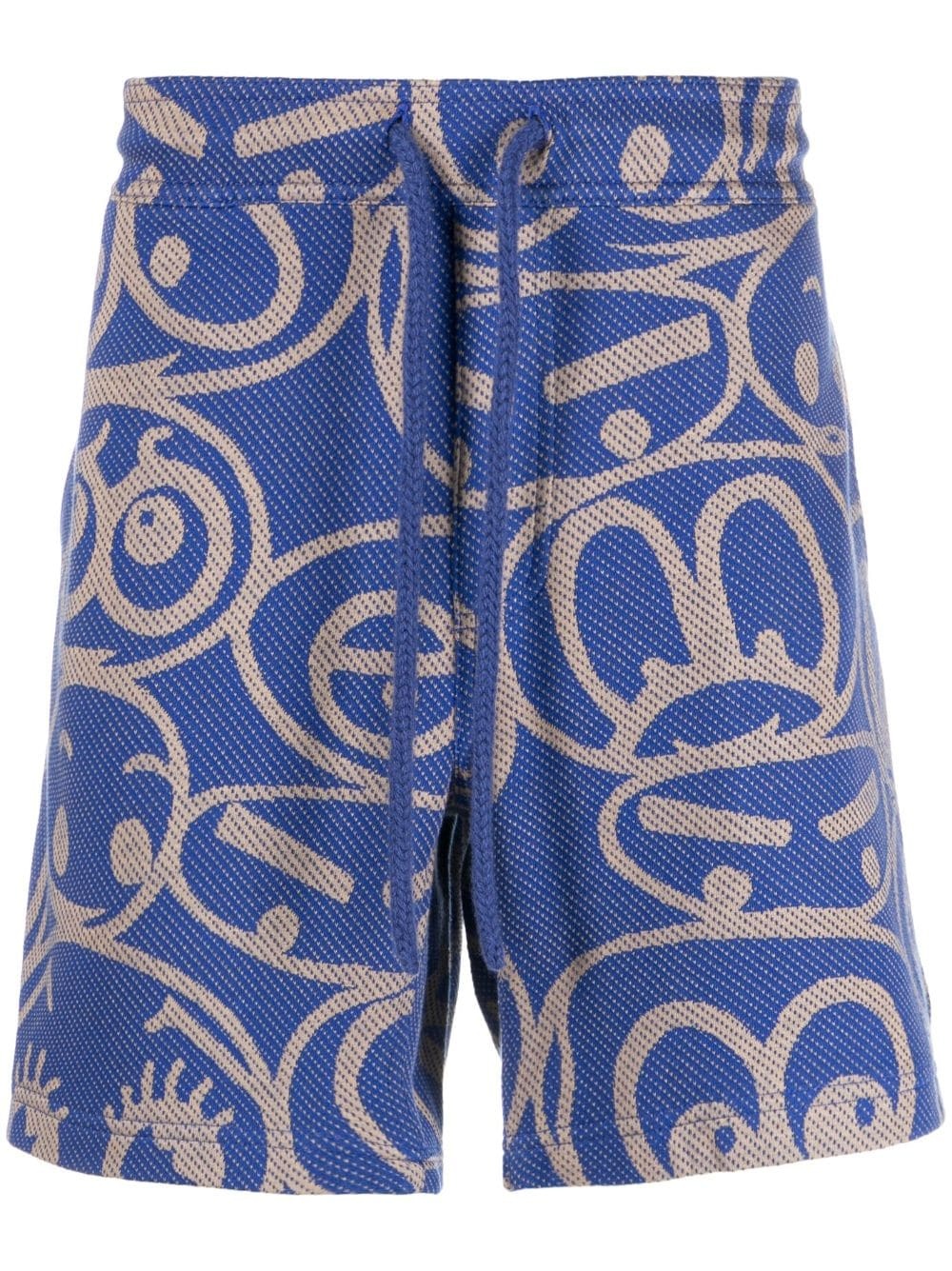 graphic-print bermuda shorts - 1