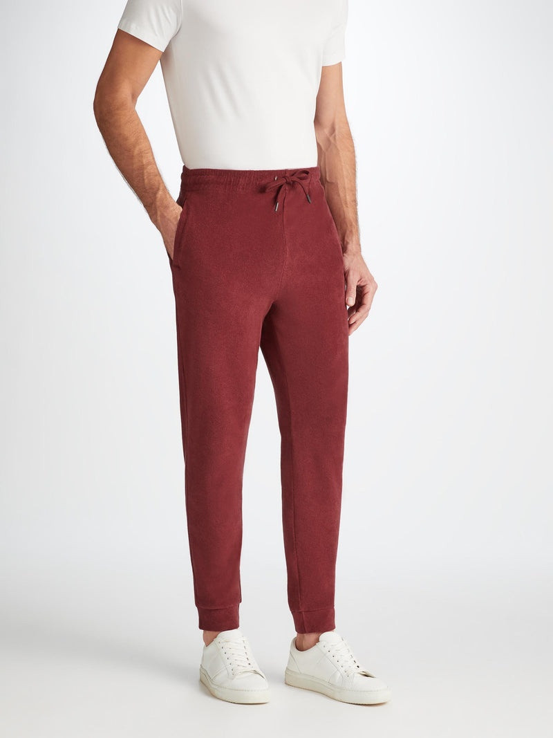 Men's Sweatpants Isaac Terry Cotton Burgundy 3