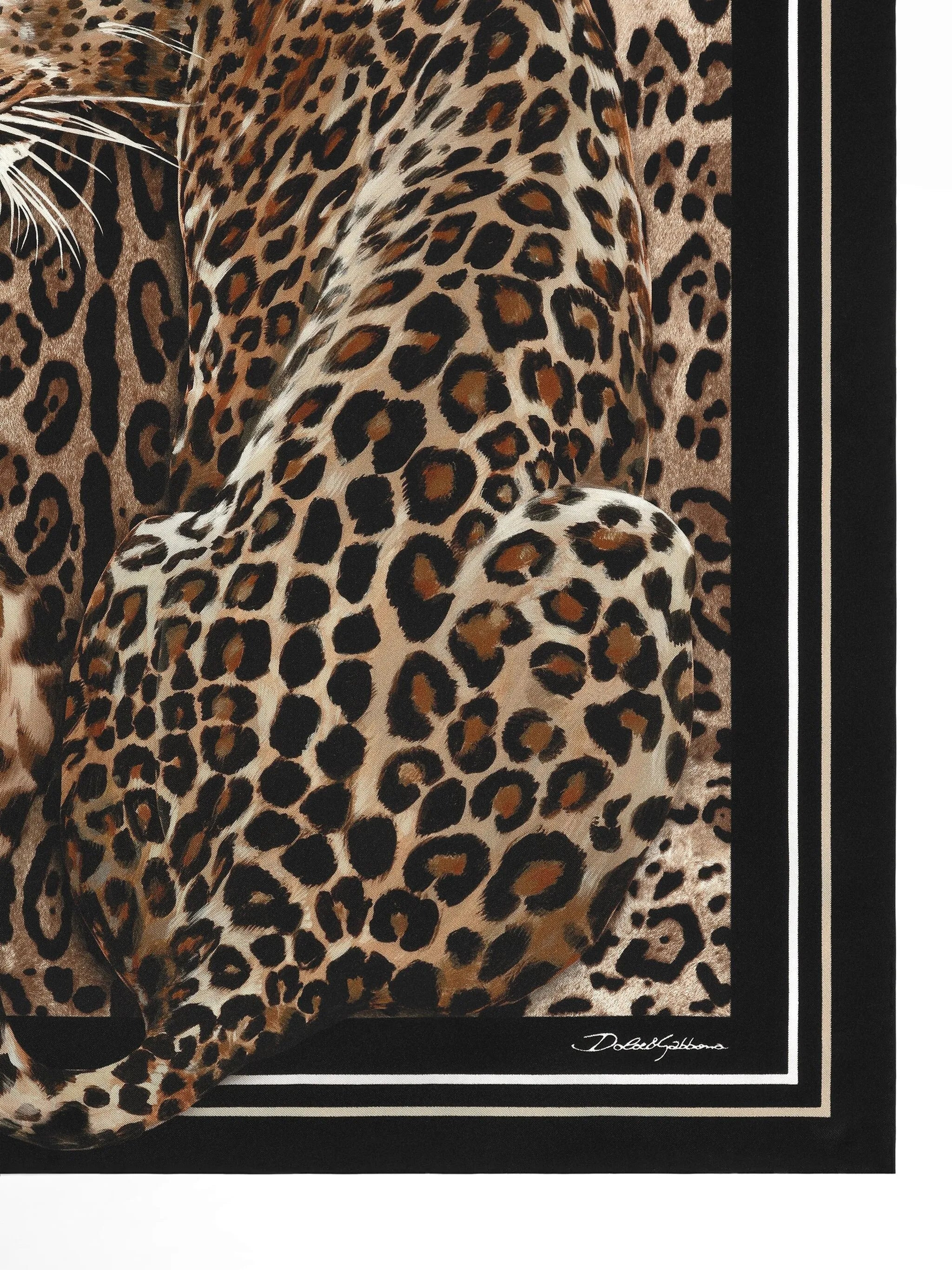 leopard-print scarf - 2