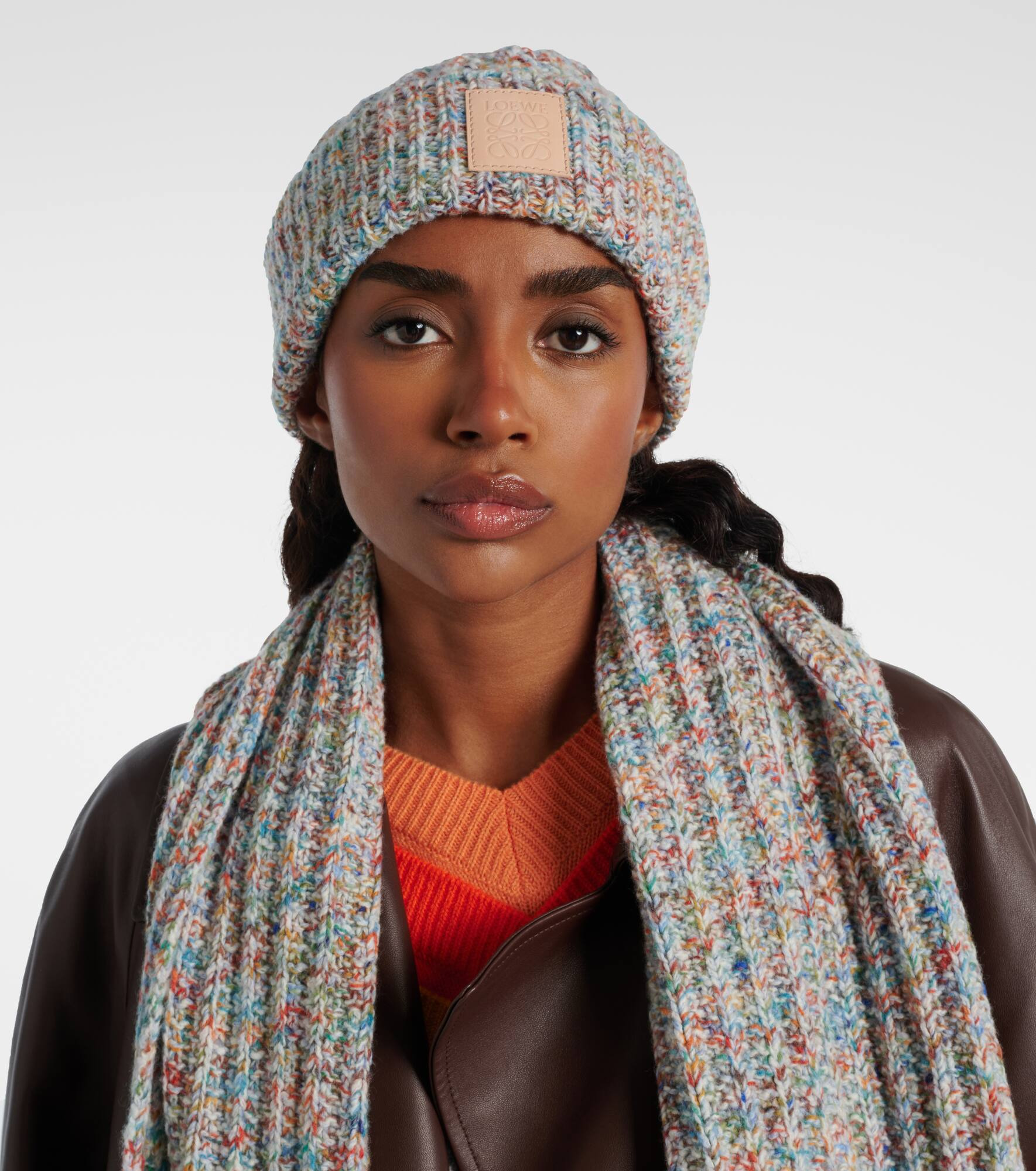 Logo wool and cashmere-blend beanie - 2