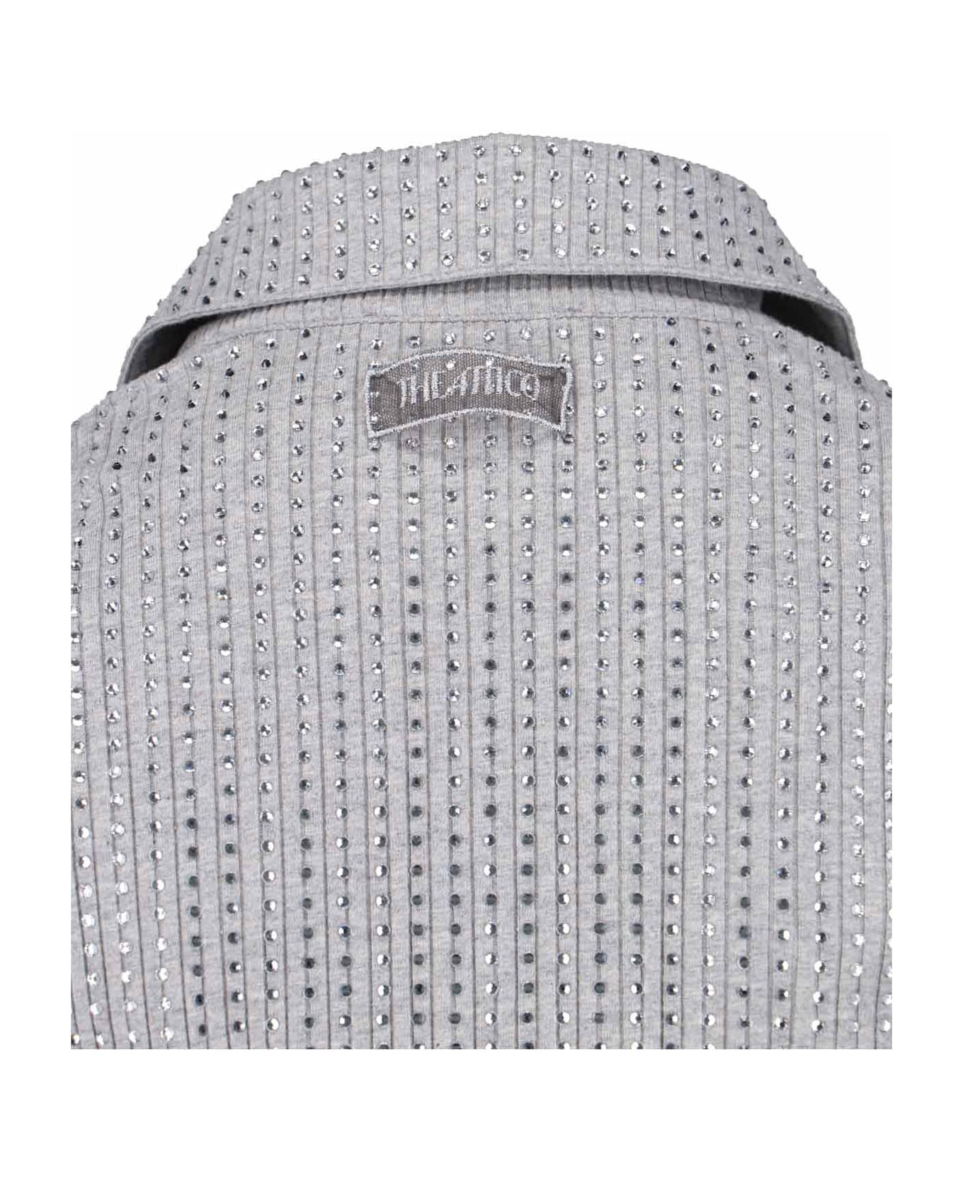 Rhinestone Mini Dress - 3