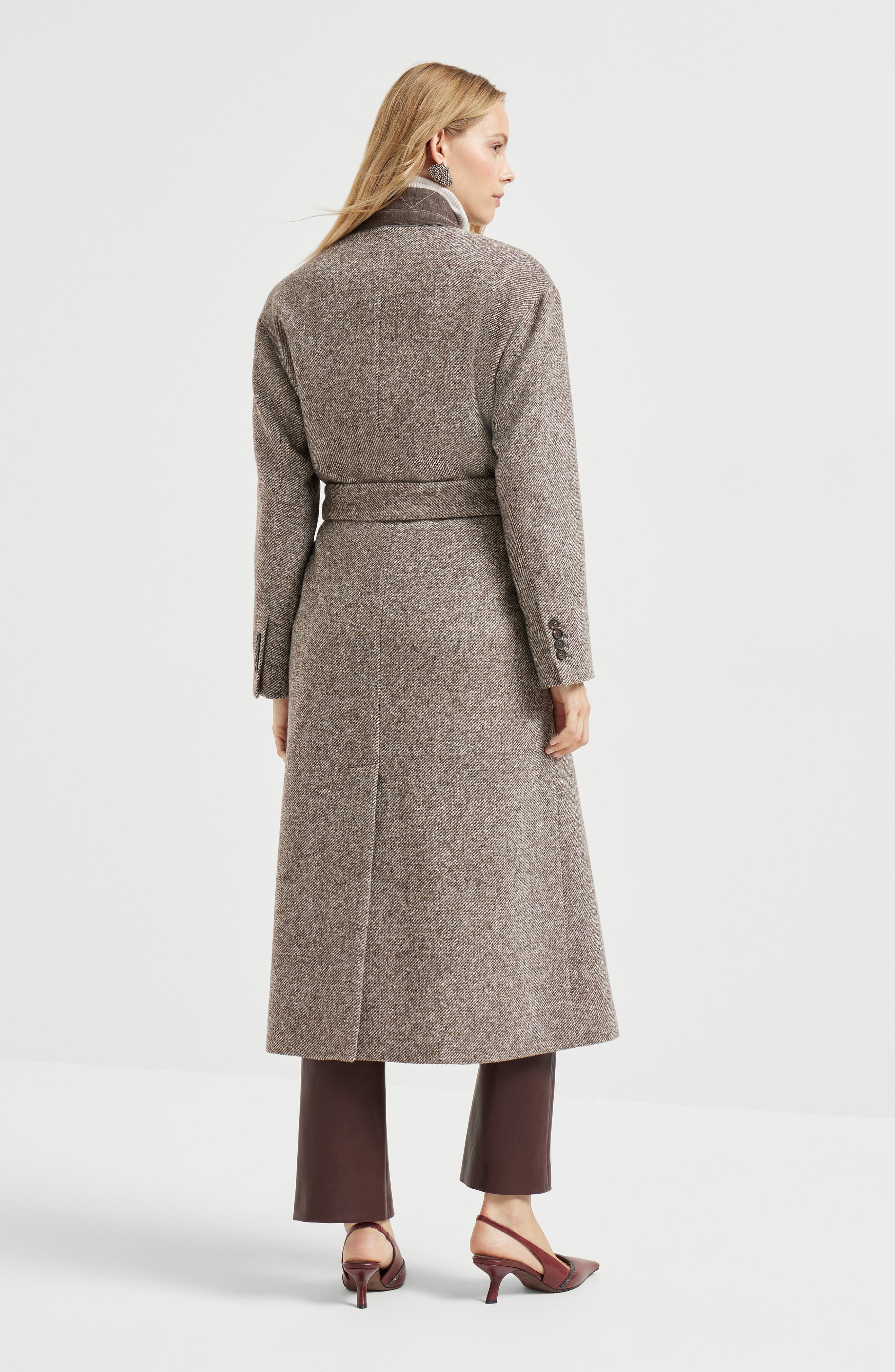 Brunello Cucinelli Coat with monili in Brown at Nordstrom - 3