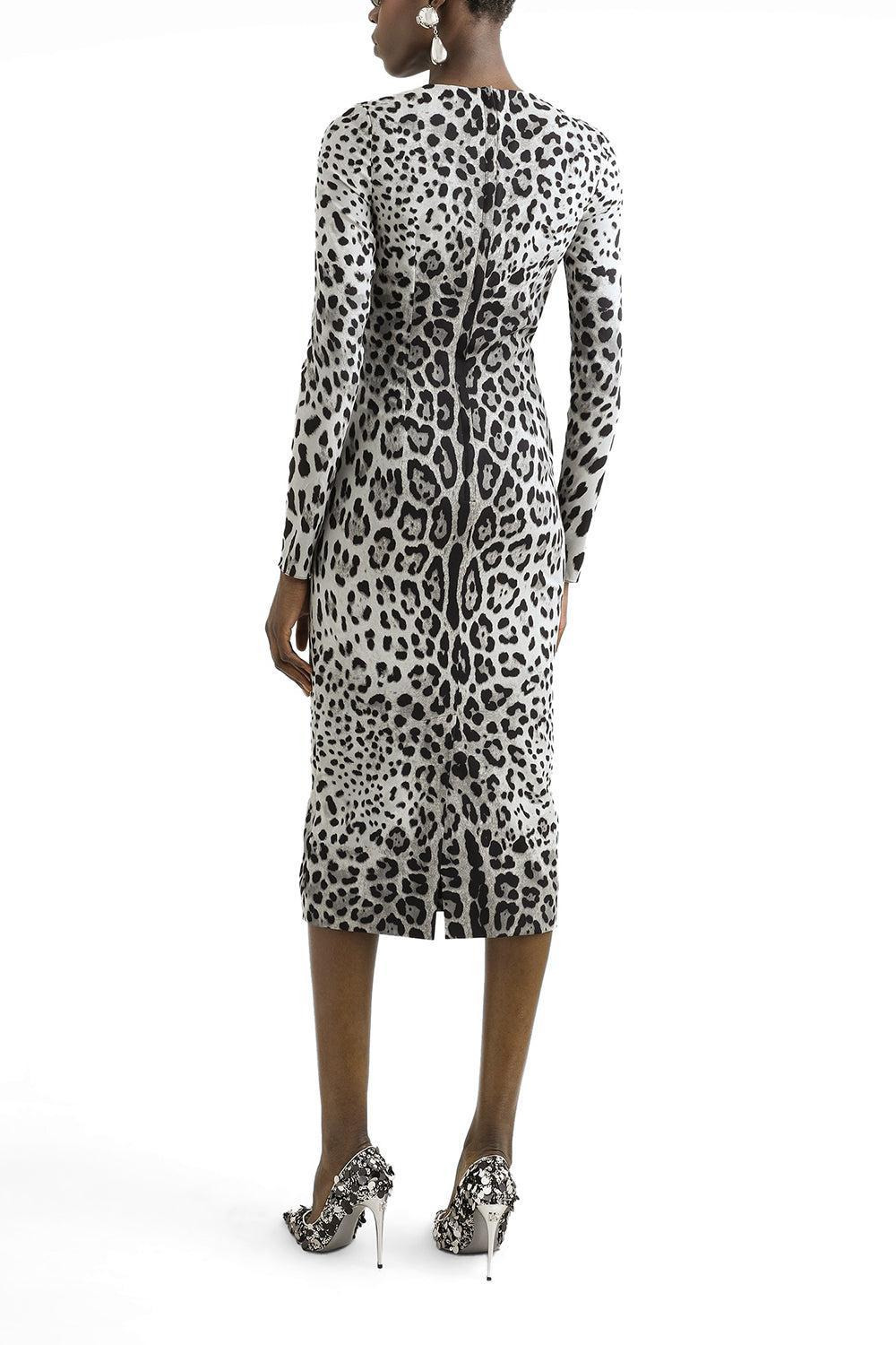 Leopard Print Midi Dress - 5
