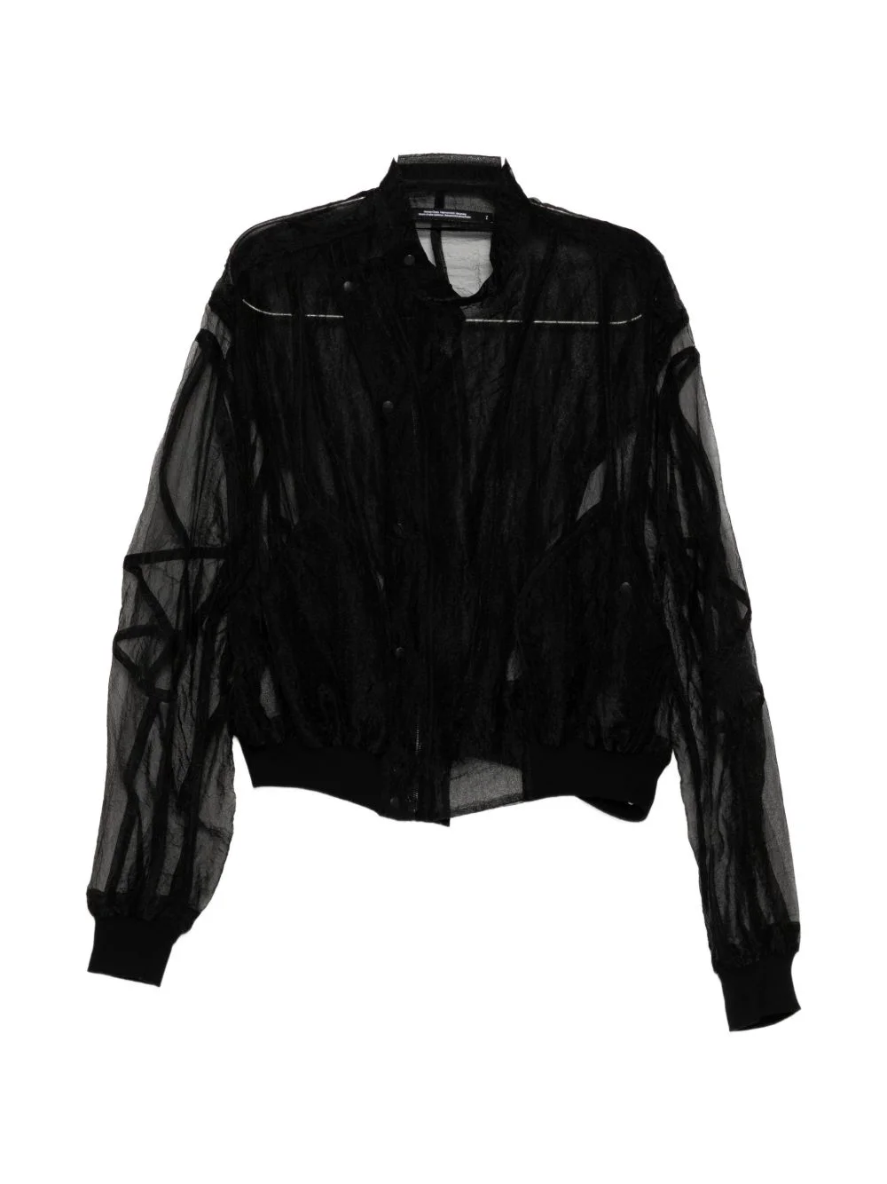 sheer panelled jacket - 1
